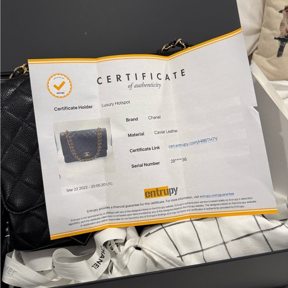 Chanel black caviar maxi flap - full set like new 2019 - Picture 16 of 16